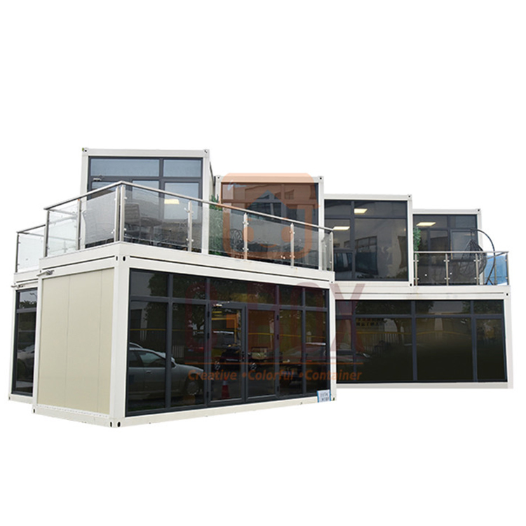 Custom Prefabricated House Container Steel Frame Double Storey Prefab House