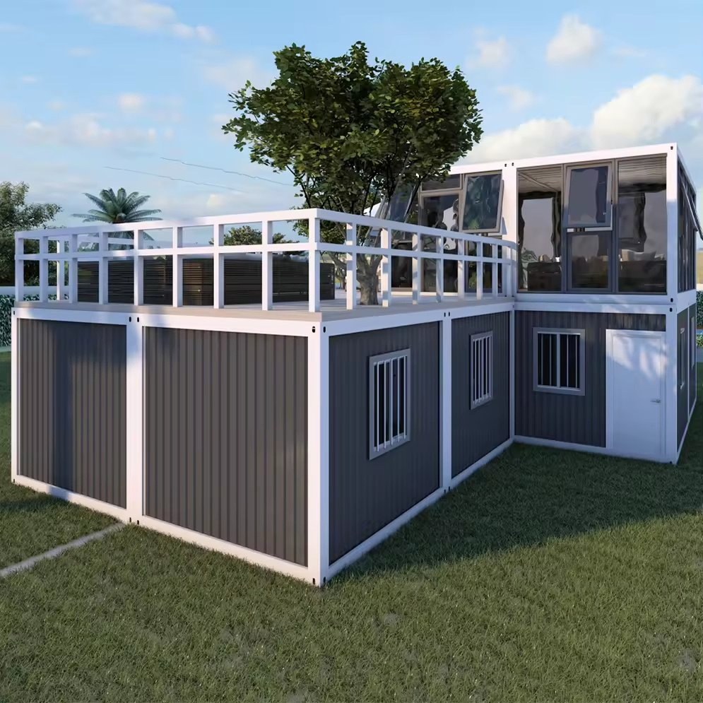 Customized Detachable 2 Floors Luxury Prefabricated Mobile Home Modular House Tiny Home Prefab Container Houses Villa