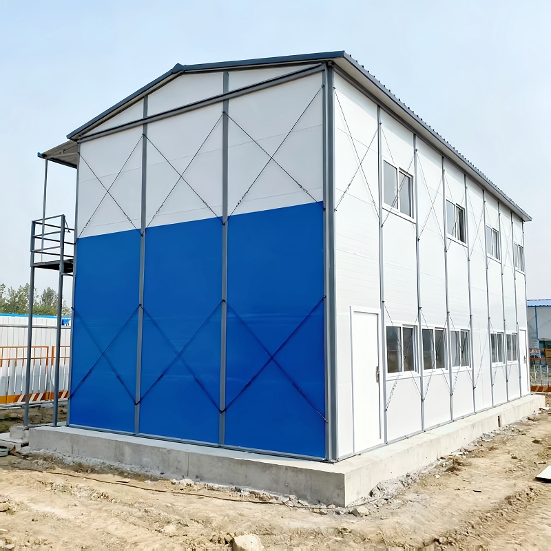 Construction Site Temporary Dormitory Office EPS Sandwich Panel Prefab Living House