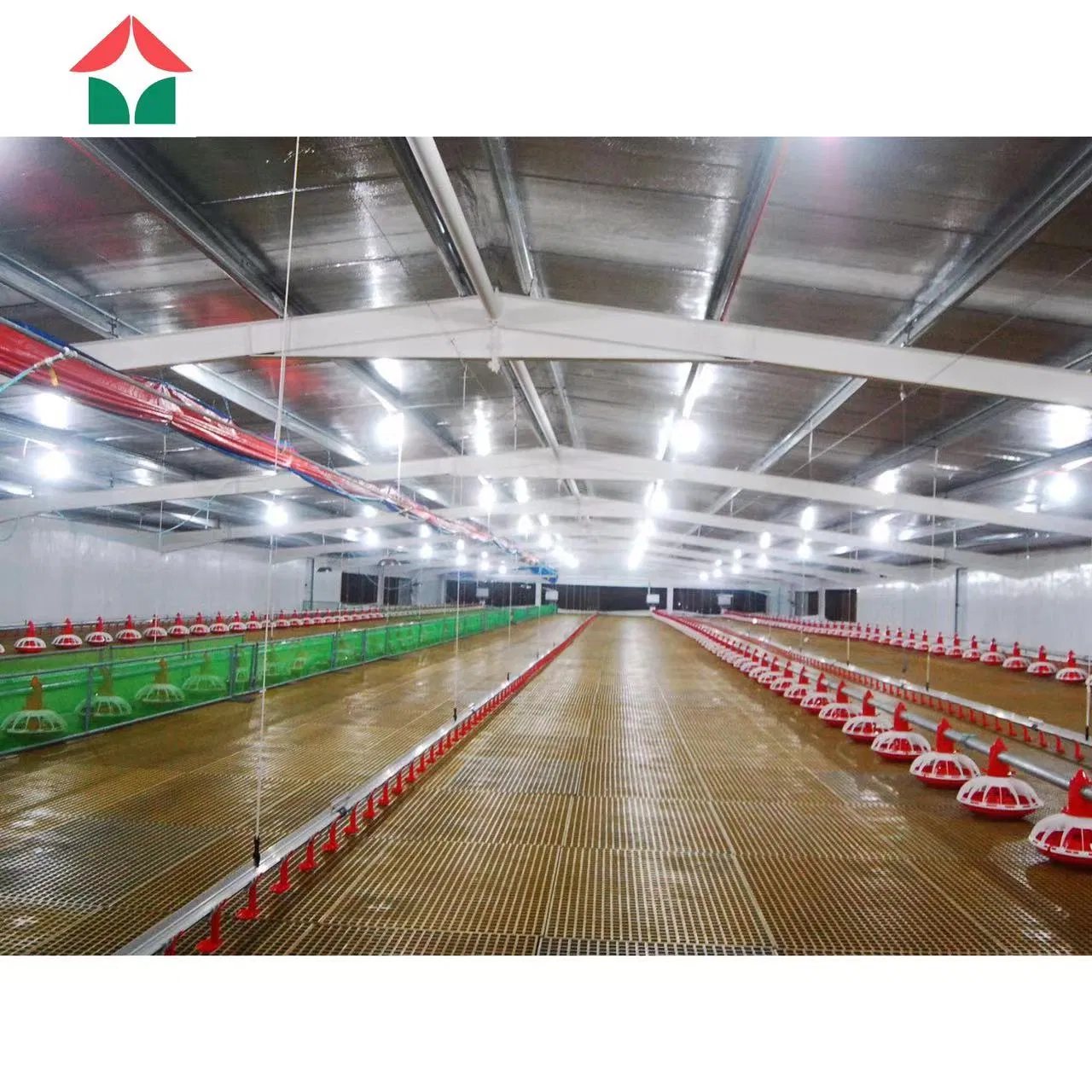 Modern Design Fully Automated Insulated Panel Prefabricated Light Construction Poultry Farms Steel Structure Building Shed Broilers Layers Chicken House