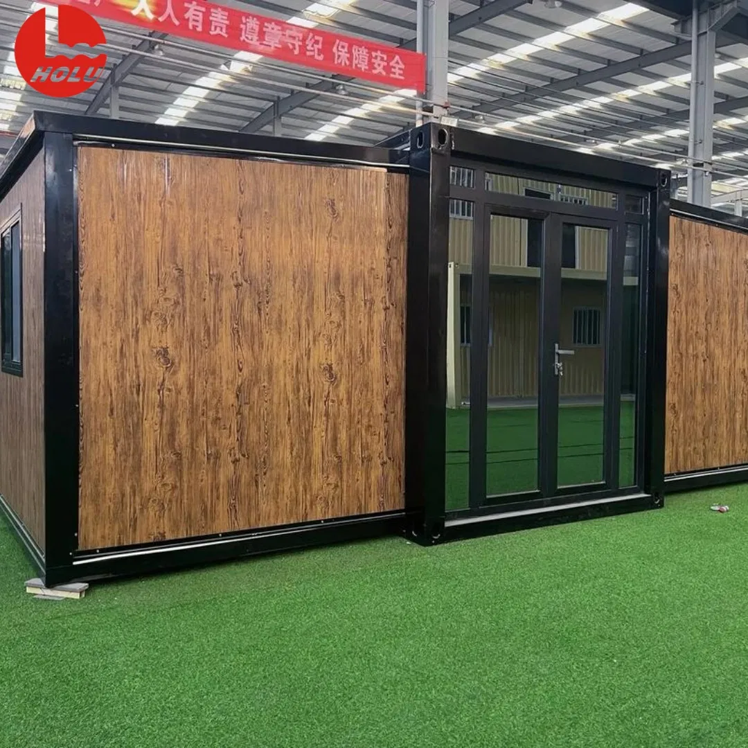 Honglu Portable Double-Wing Expandable Steel-Structured Prefabricated Heat-Insulated Soundproof Movable Temporary House