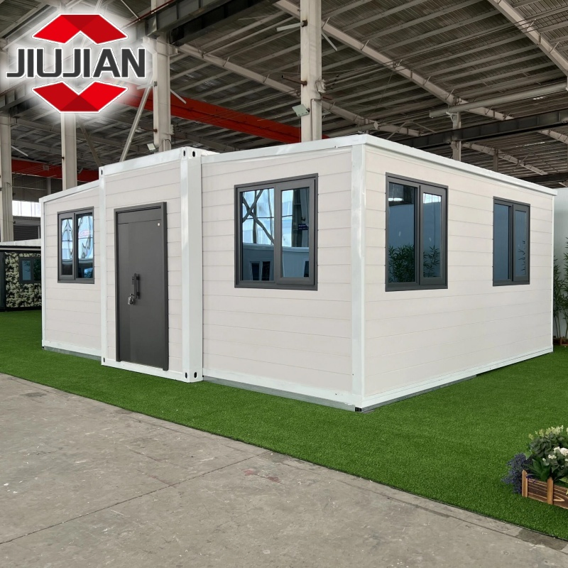 Prefabricated Tiny Foldable/Folding/Fold Steel Structure Movable Modular Luxury Prefab Mobile Living Expandable Shipping Office Container House with 2/3 Bedroom