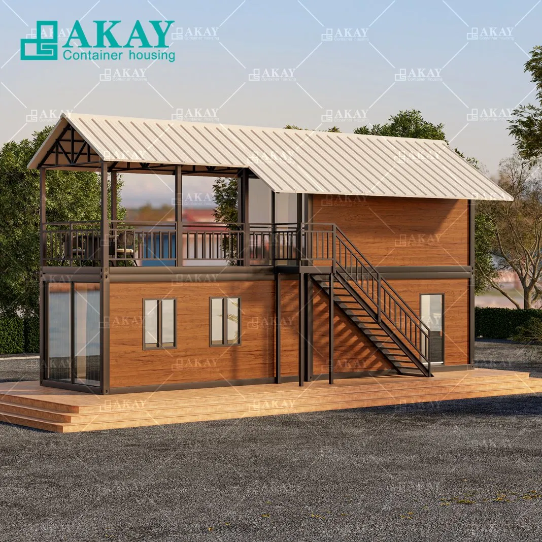 Luxury Double Storey Dormitory Modular Luxury Villas Prefabricated Building Home Prefab House Detachable Container House
