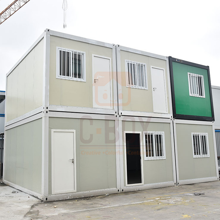 Custom Prefabricated House Container Steel Frame Double Storey Prefab House
