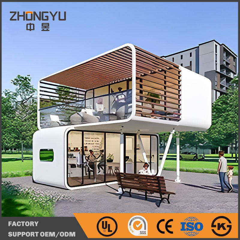 Spacious Apple House Modular Residential Living Solution Suitable for Family Stay and Independent Use Prefabricated Cabin