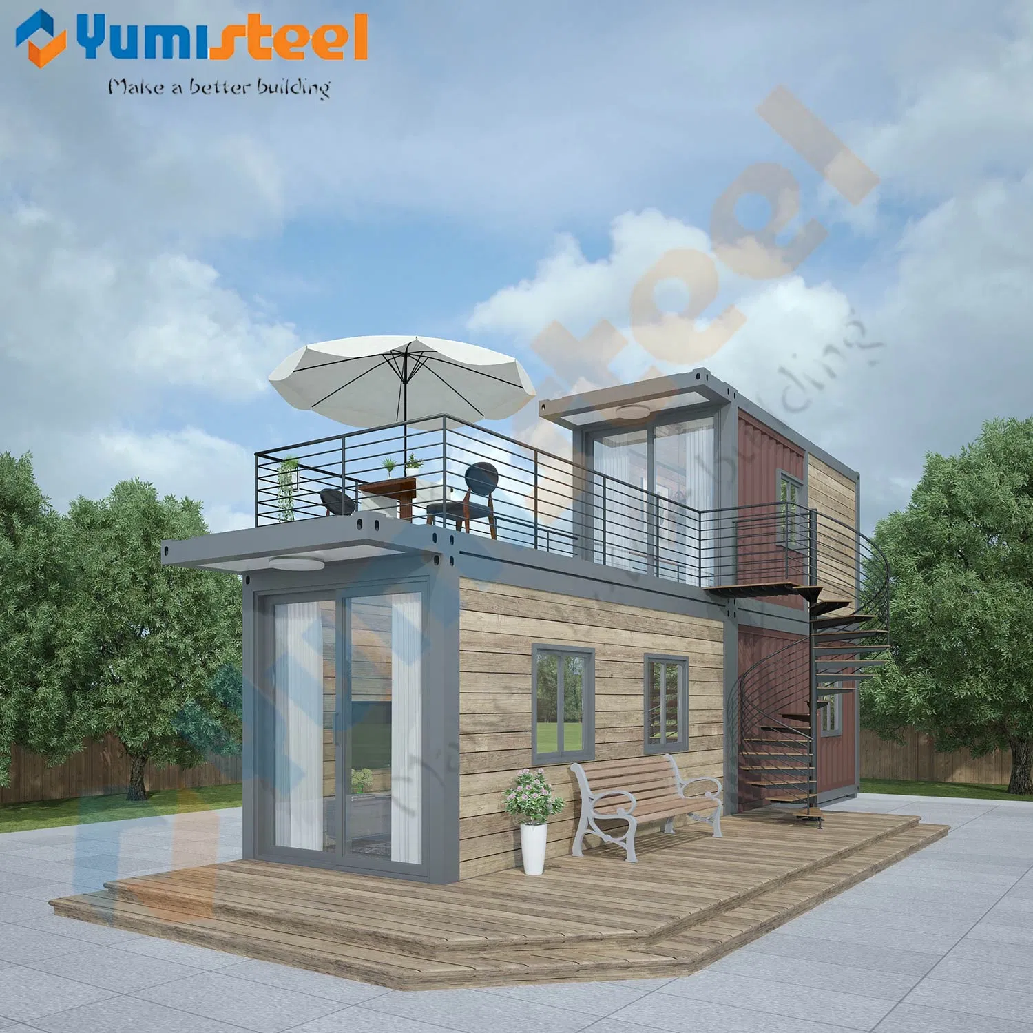 Japanese-Style Modular House, Movable Heat-Insulated, Anti-Seismic, Prefabricated House, Steel Structure House Portable Villa