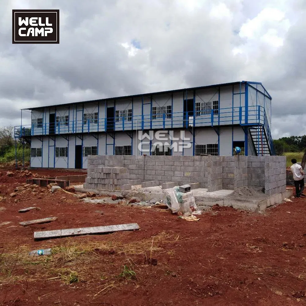 Single or Double Storey Worker Dormitories Detachable Prefabricated K House Price with ISO