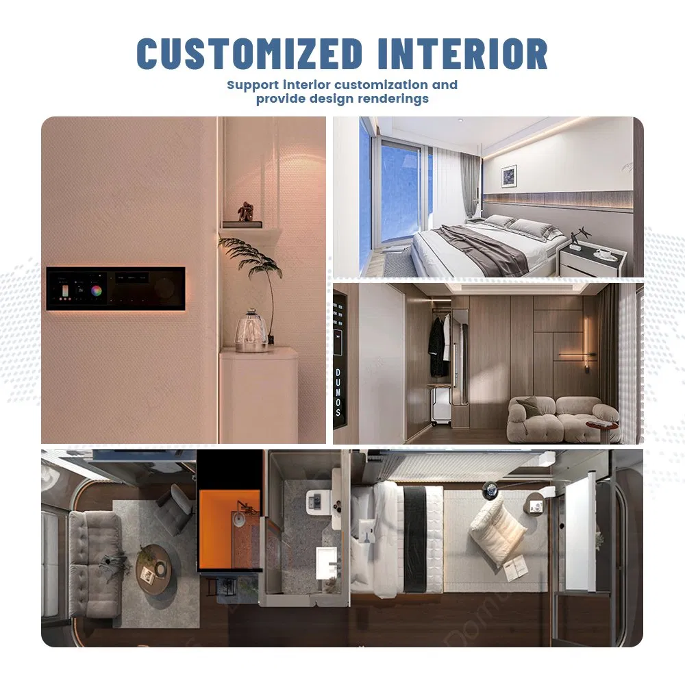 Family 2-Bedroom Luxury Residential Modern and Simple Assembled Detachable Prefabricated Container House