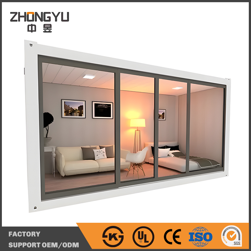 Zhongyu 20FT 40FT Foldable Container House Prefab House Prefabricated House Light Steel Structure Portable Modular House
