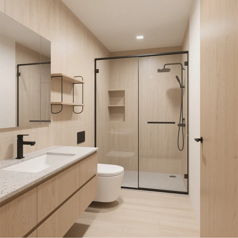 Imitation Wood Grain Double Storey Dormitory Modular Prefabricated Houses Prefab Home Container House