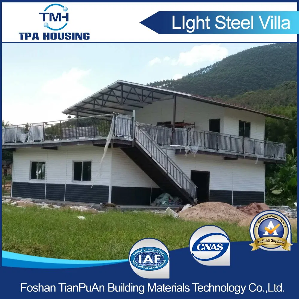 Comfortable Double Storey Prefabricated Steel Structure Villa House