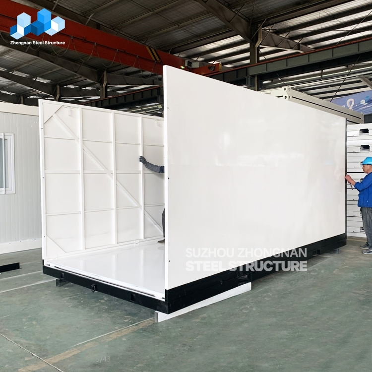 Customized 20FT/40FT Flatpack Mobile Portable Prefabricated Folding Living House Steel Folding Prefab Shipping Container for Office/Building/Home/Warehouse