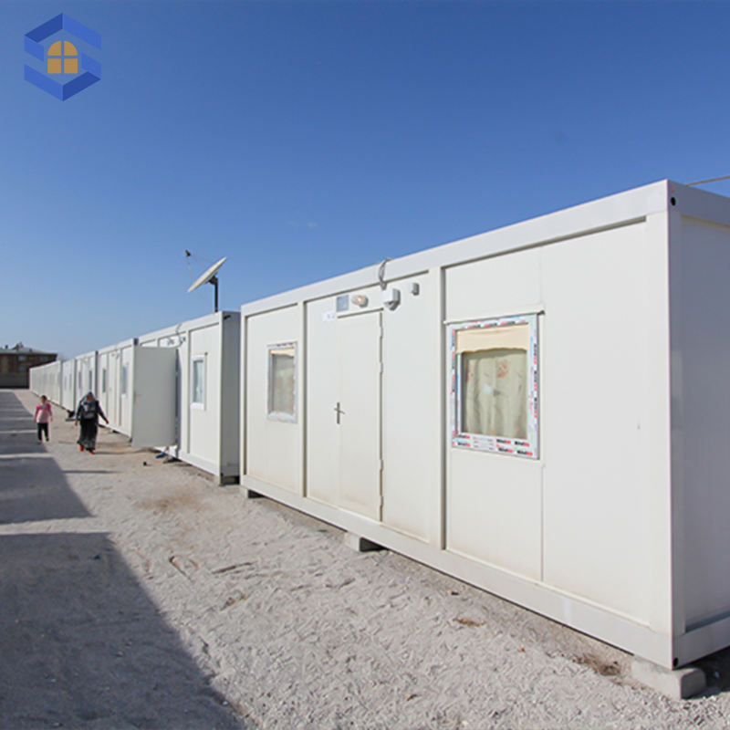 Eco-Friendly Double-Storey Multi-Unit Thermal Insulation Detachable with Bathroom Prefab Prefabricated Container Tiny House for Construction Sites