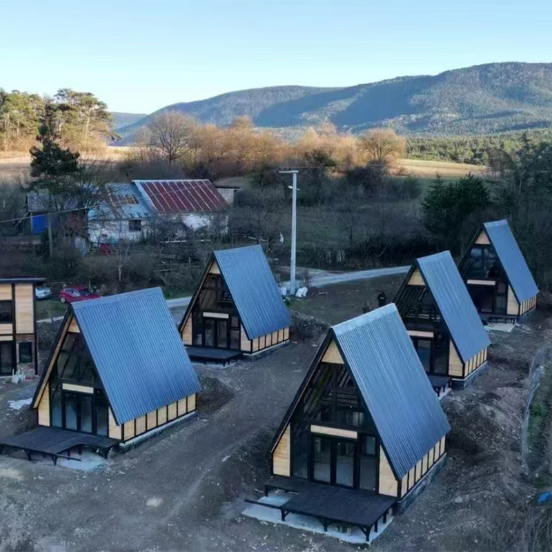 Rapid-Deploy Emergency Light Steel a Frame House Portable Modular Cabin Prefabricated Shelter