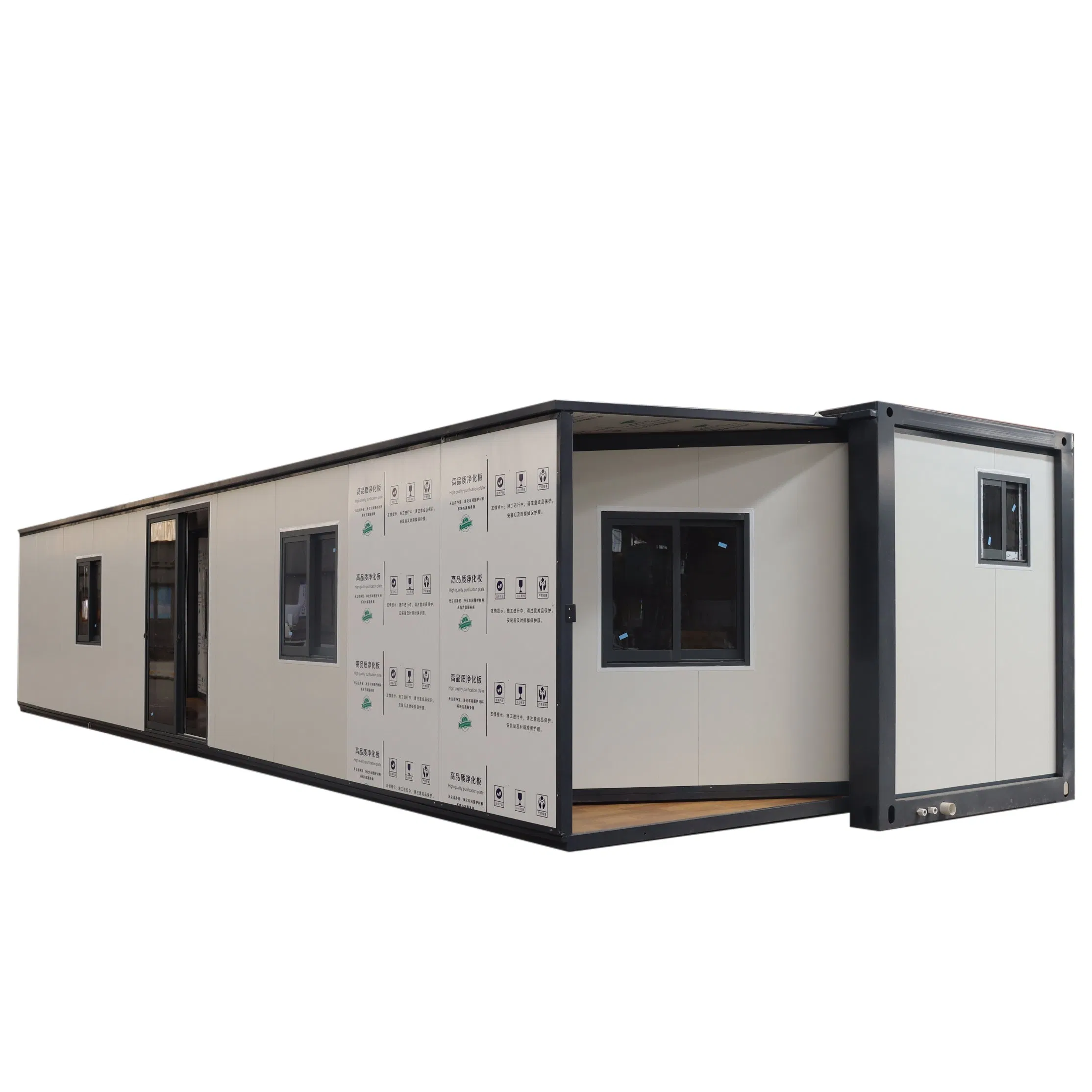 Expandable Prefabricated Container House -Modular House Foldable Steel Frame Portable Home for Office, Camping, Emergency Shelter