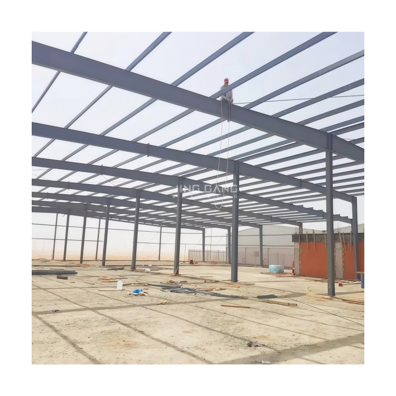 High-Rise Prefabricated Steel Structure Pre-Engineered Metallic Iprefab Ndustrial Warehouse Metal Construction Frame Workshop