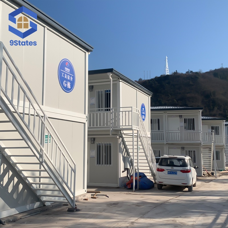 Prefabricated Prefab House Fast Install Easy Assemble Portable House Flat Pack Container Dormitory Accommodation Modular Office Mobile Tiny Container House