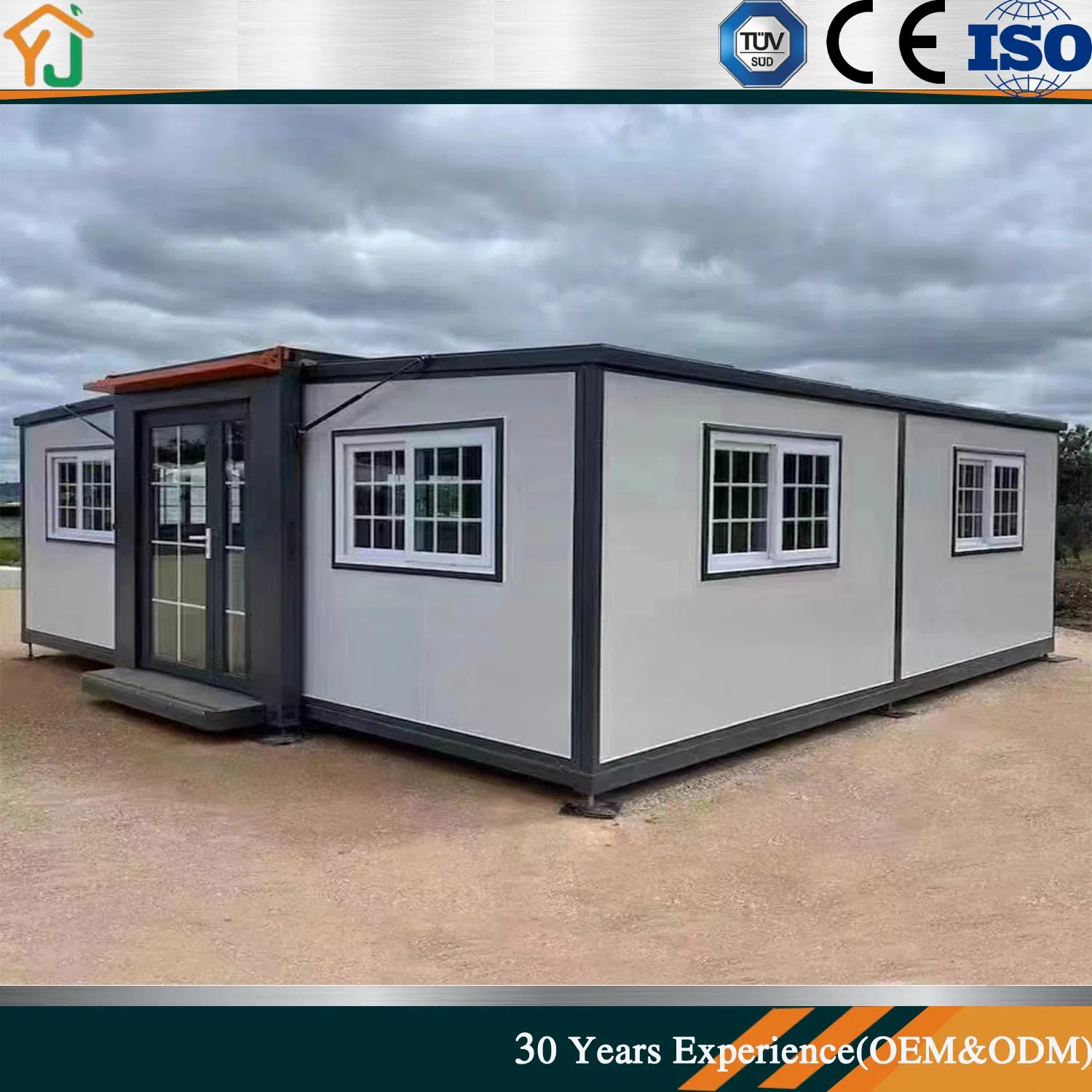 a Foldable and Expandable House Made of Steel Structural Materials Modern Luxury Architecture Family Residential Prefabricated Storage Container House