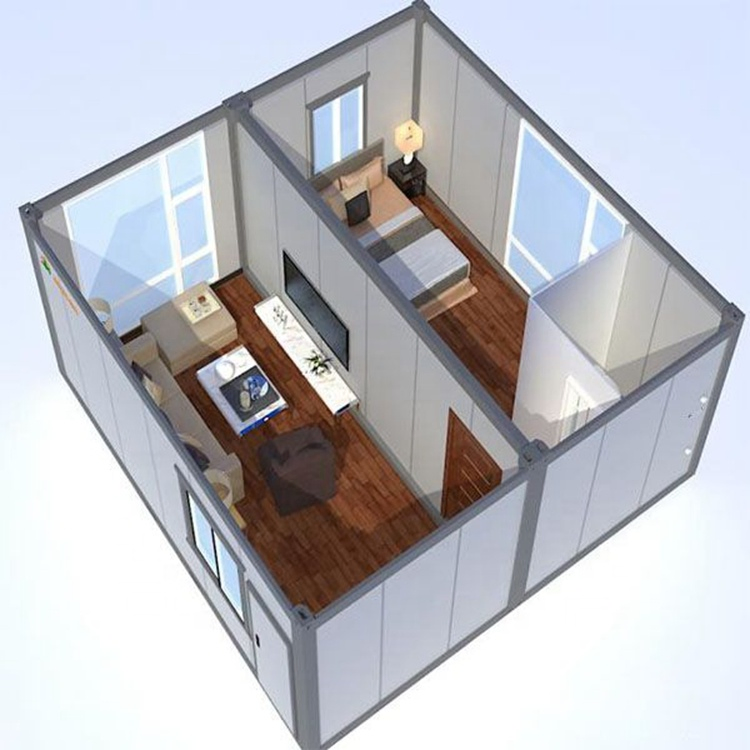 Factory Price Customize Easy Install Waterproof and Fireproof Prefabricated/Prefab/Modular/Movable Container House for Temporary Residence