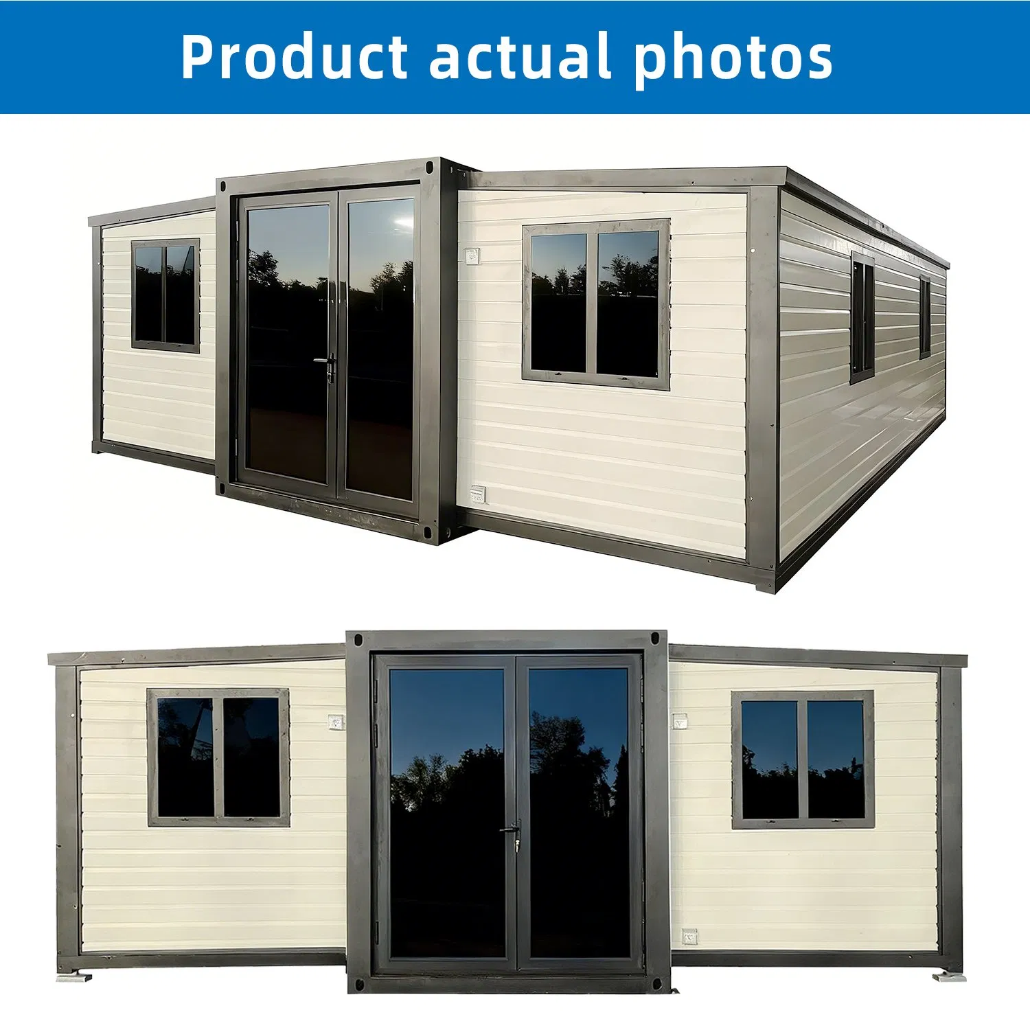 Waterproof 40FT 20 FT 30FT Insulatedseismic Insulation Folding Prefab Mobile Home Container Expandable House for Sale Steel Prefabricated Luxury House