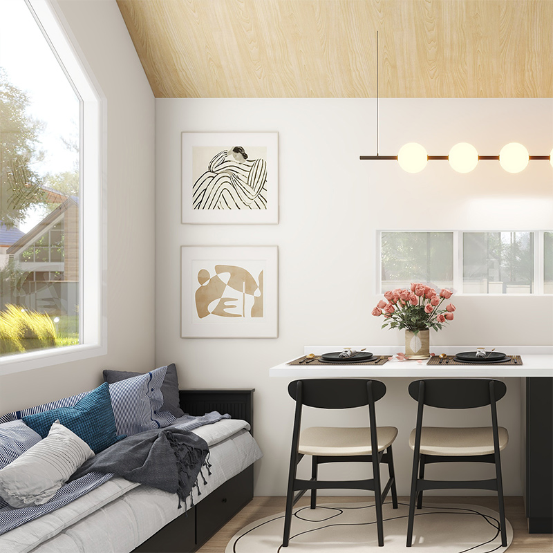 Prefabricated Light Steel Framed Tiny House on Wheels Wth Australia Standard