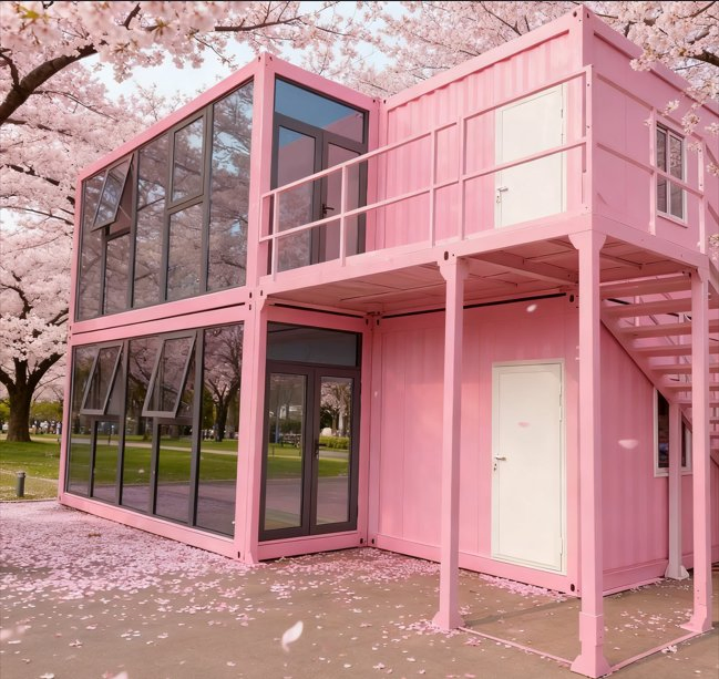 Hot-Selling Container Homes, 6 Units Per Set. Suitable for Residential or Office Use. Can Be Equipped with Solar Panels