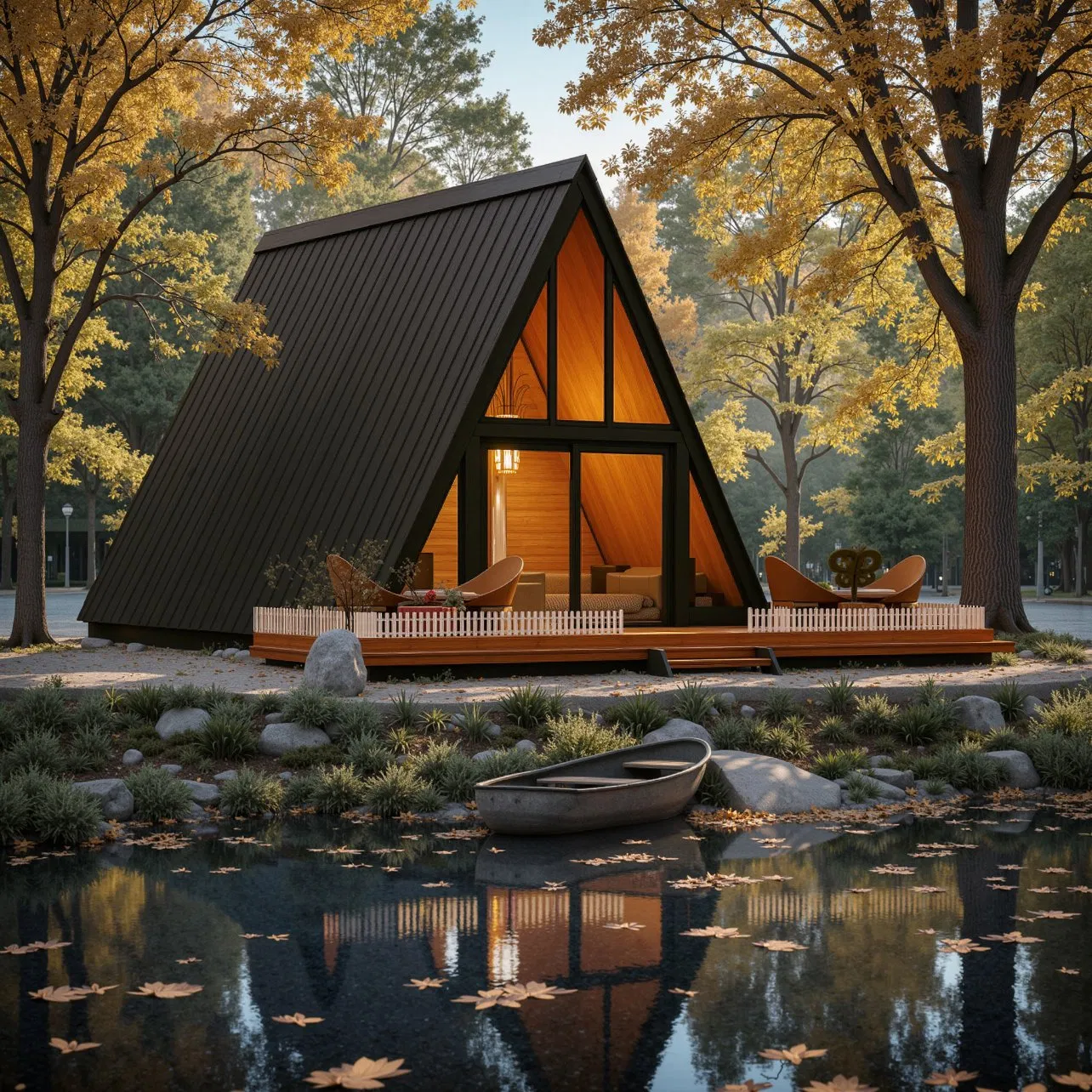 Luxury Frame Tiny House Triangle a Frame House Prefab Villa Heat-Insulated Portable Casa Contenedor Modular Homes Prefabricated House