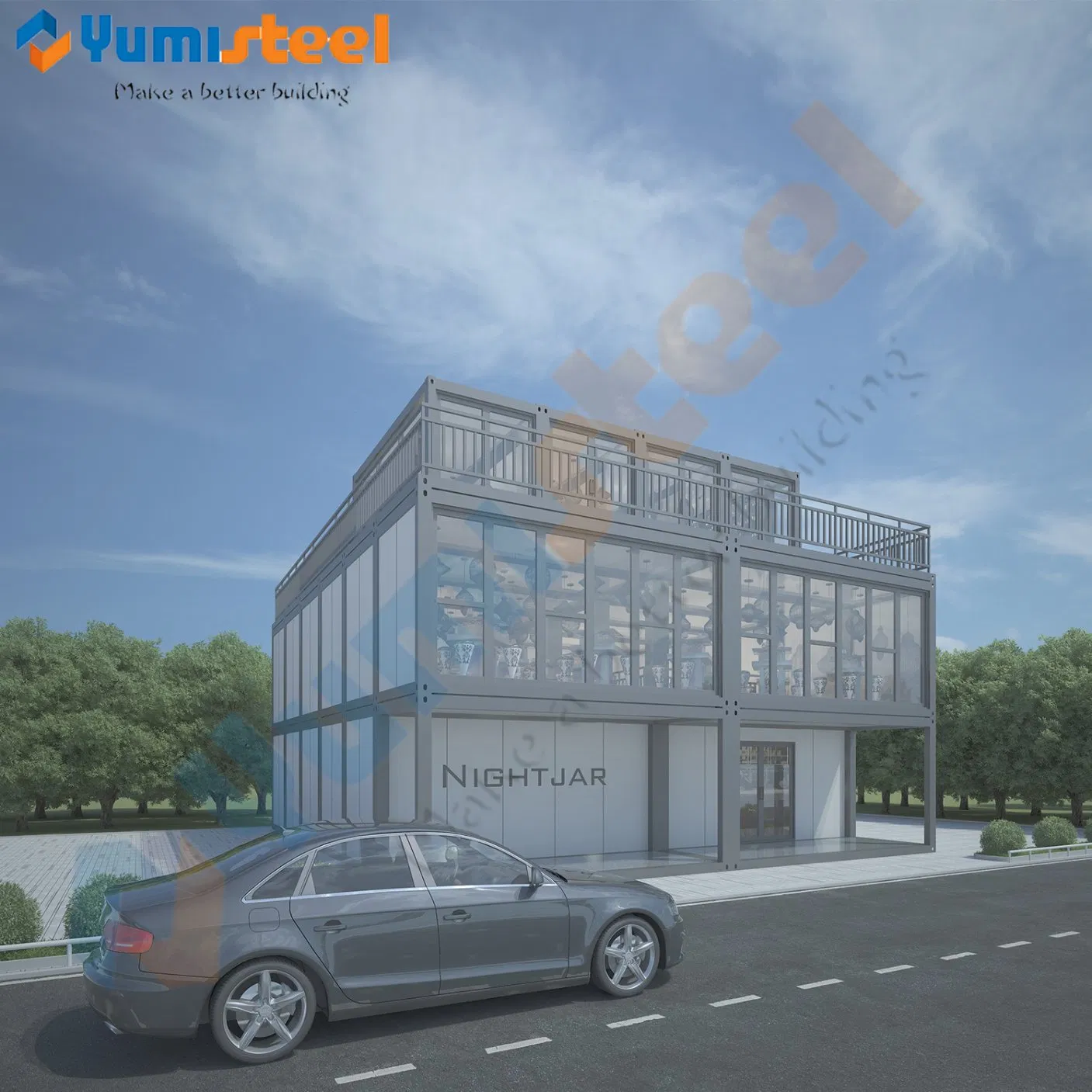 Fireproof Prefabricated Modular Luxury Container Beach Houses for Living