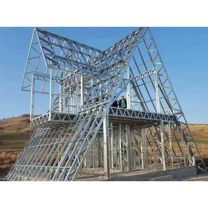 Luxury Frame Small House Triangle Villa House Heat-Insulated Modular Home Prefabricated-Building