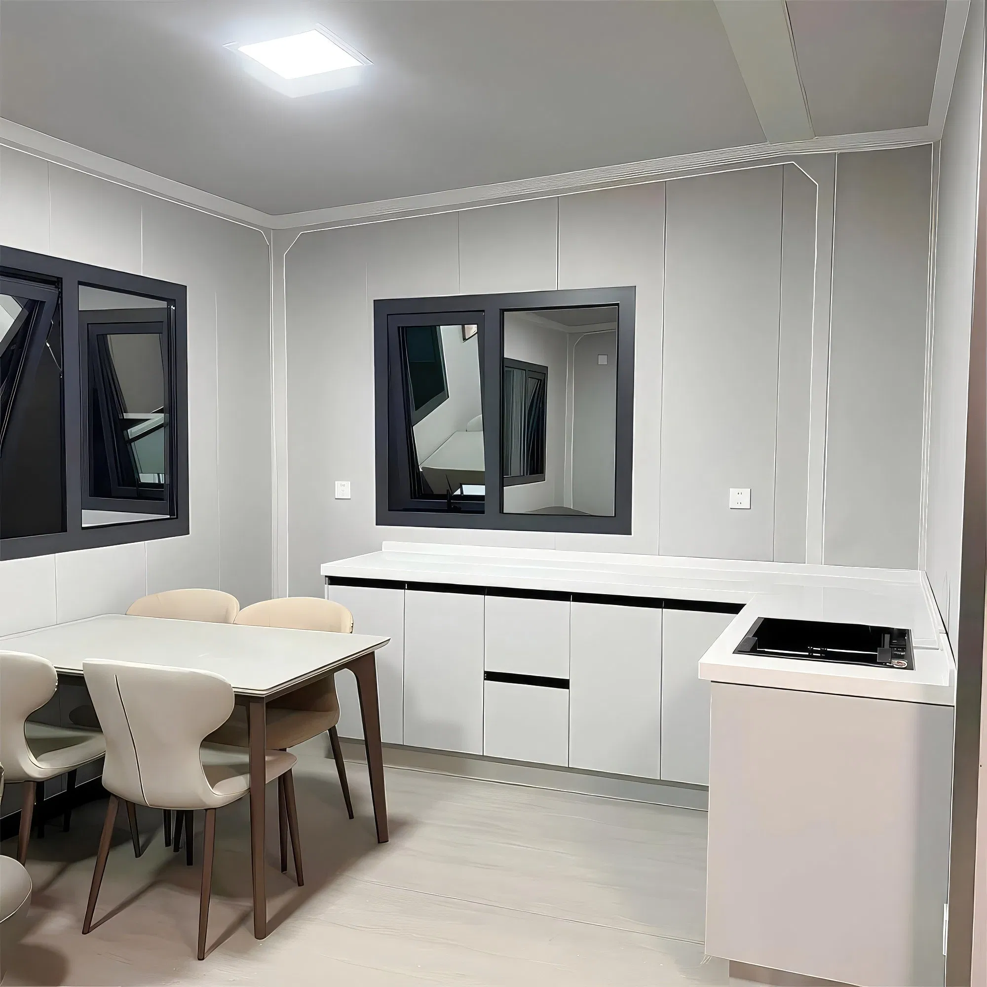 Customized 40 FT 20 FT Insulated Mobile Living Expandable House Prefabricated Steel Frame Sandwich Panel for Villa