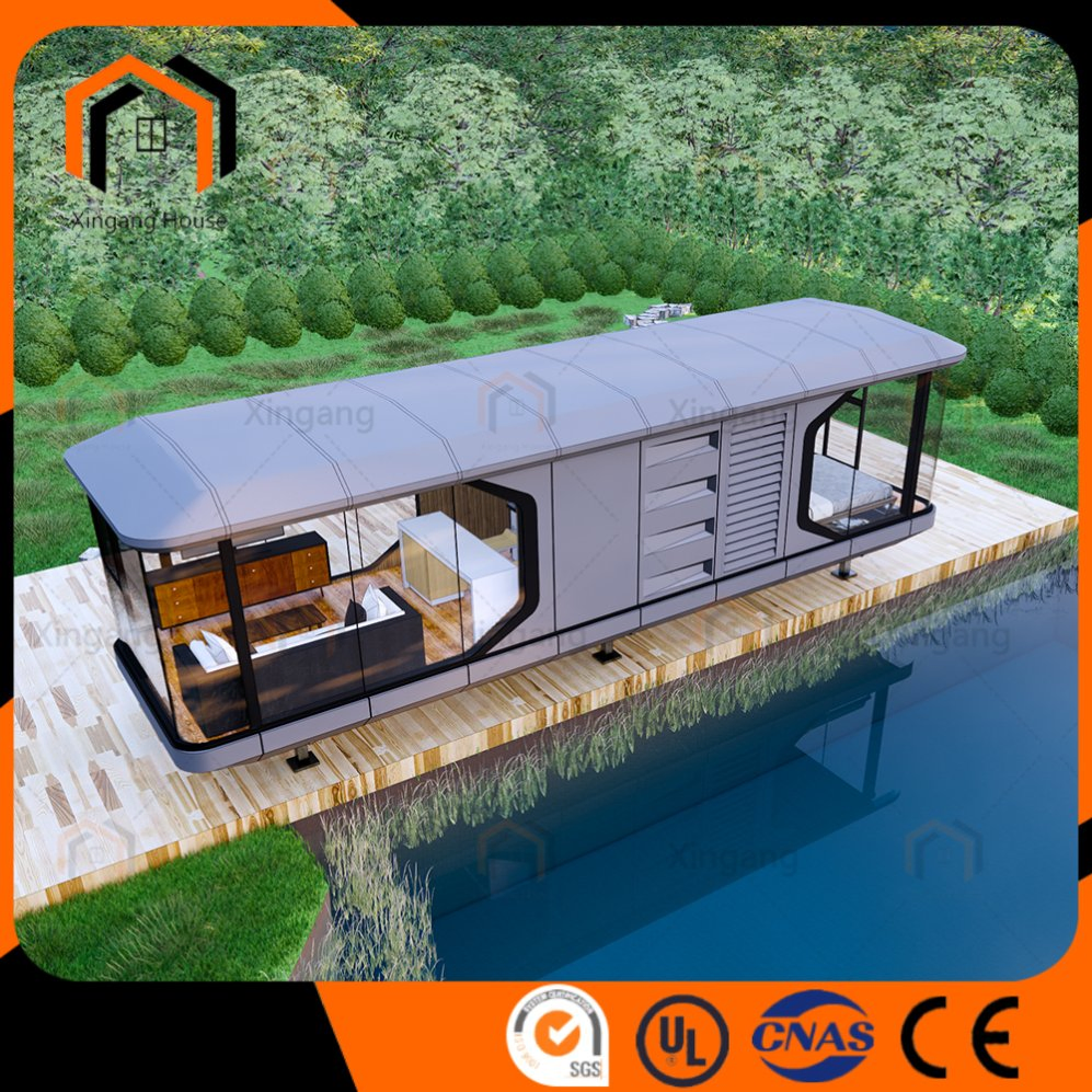 Modular Luxury Prefabricated Light Steel Aluminum Customizable Space Capsule House for Living Modular House Modular Prefabricated House Capsule House