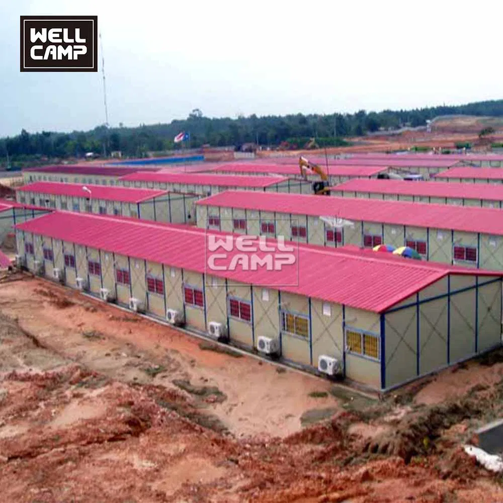 Wellcamp Economic Refugee Prefabricated Construction Site Labor Accommodation Office House Mining Camp Manufacturer