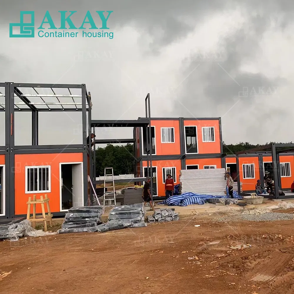 Modern Thailand Project Prefab Homes Modular Prefabricated House Fast Install Double Storey Dormitory Detachable Container House