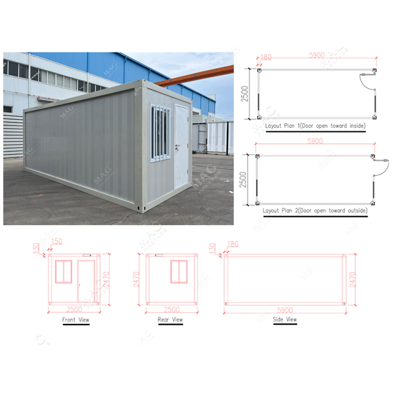 China Factory Price 40FT Easy Install Foldable Ready Made Big Size Folding Modular Prefab Prefabricated Container House
