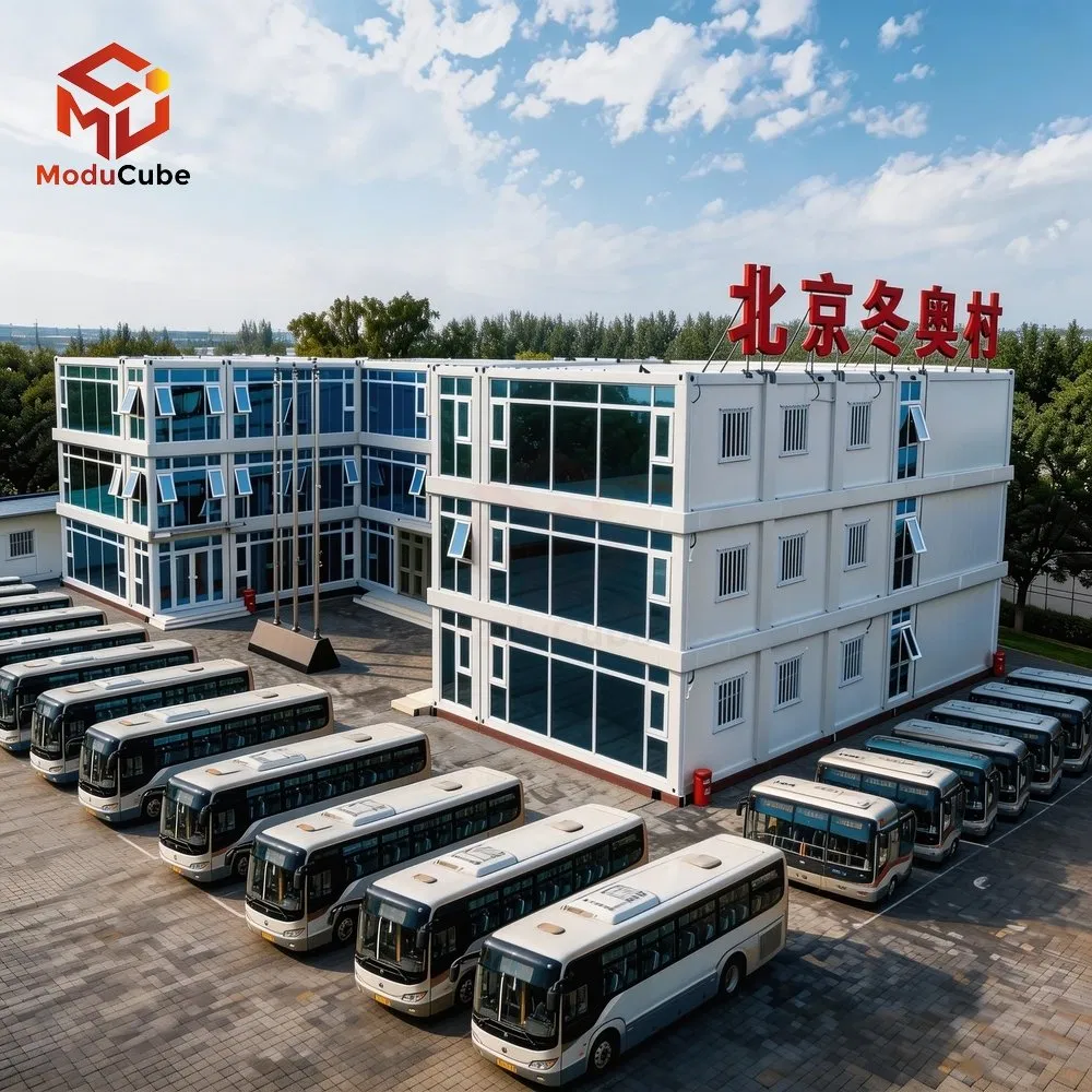 Prefabricated Flat Packaging Folding Prefabricated Modular Container Office
