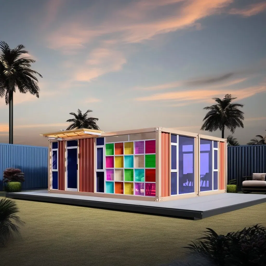 Custom Luxury Double-Storey Townhouse Prefabricated Container Villa Modern Mobile Prefab Light Steel Tiny House Flat Pack Villa