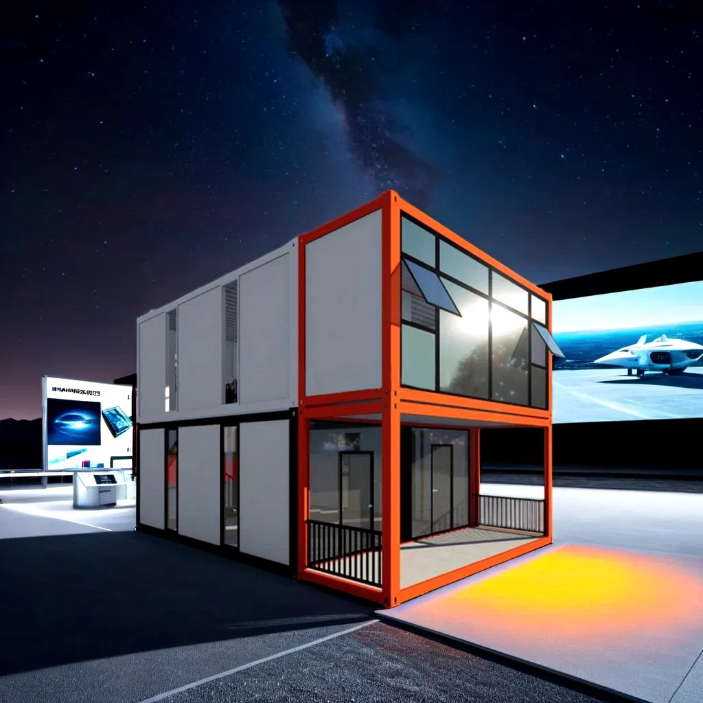 Fast Build Prefab Customized Design Container House Prefabricated Shipping Detachable Container House for Two-Layers Villa