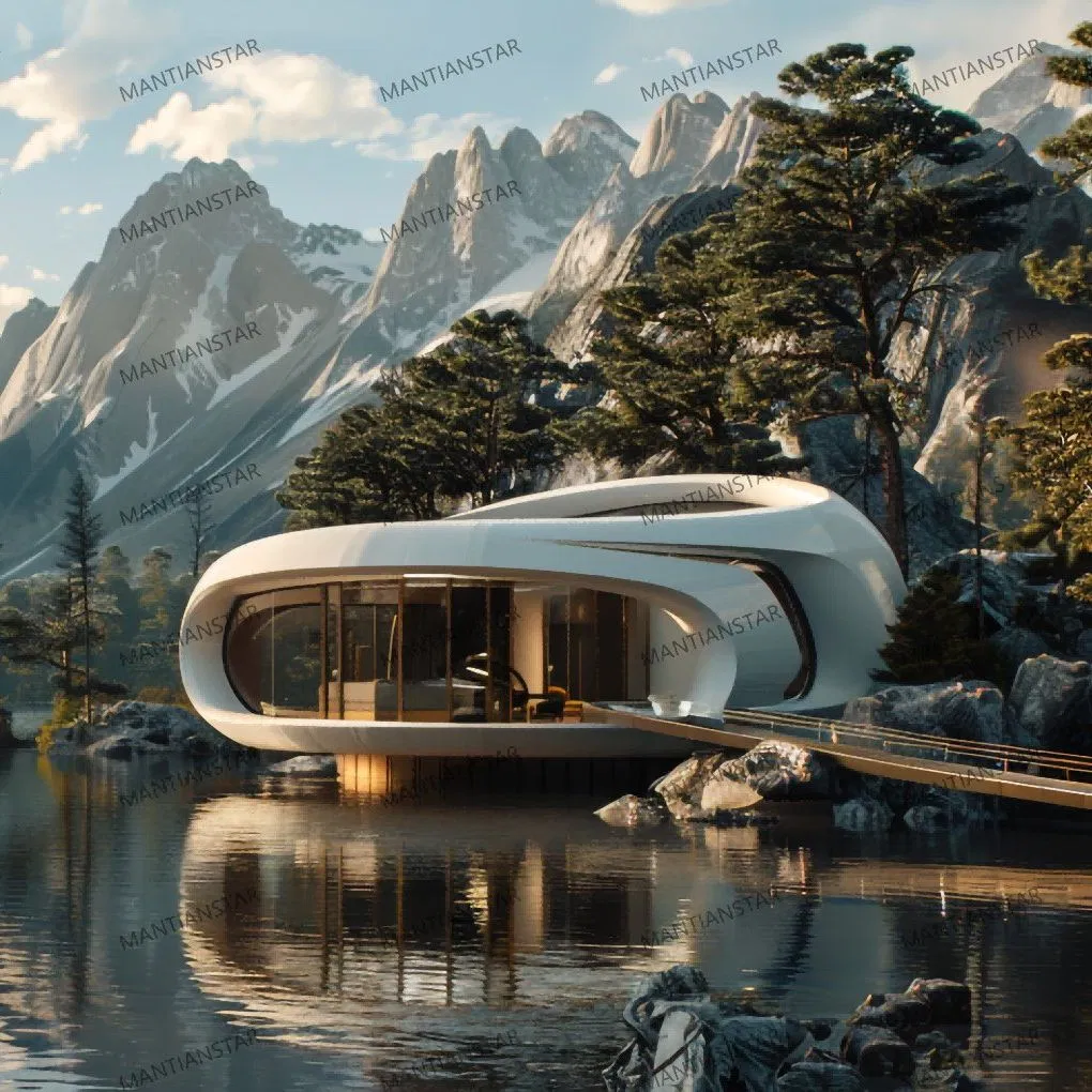 Cheap China Customized Fold Aluminium Garden Mobile Smart Tiny Prefab Luxury Villa Portable Living Space Capsule Movable Modular Prefabricated Container House