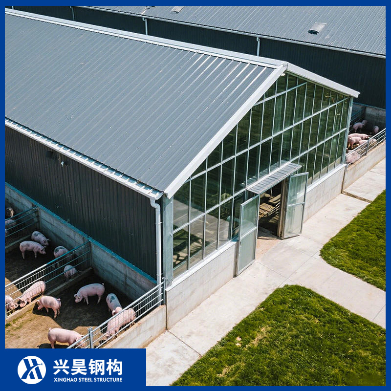 Heat-Insulated Roof Panel Prefab/Prefabricated Steel Structure Breeder/Layer/Broiler/Chicken/Poultry Shed/House