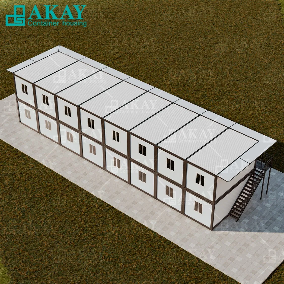 Double-Storey Staff Dormitory Apartment Engineering Project Modular Prefabricated Homes Container Houses Prefab House