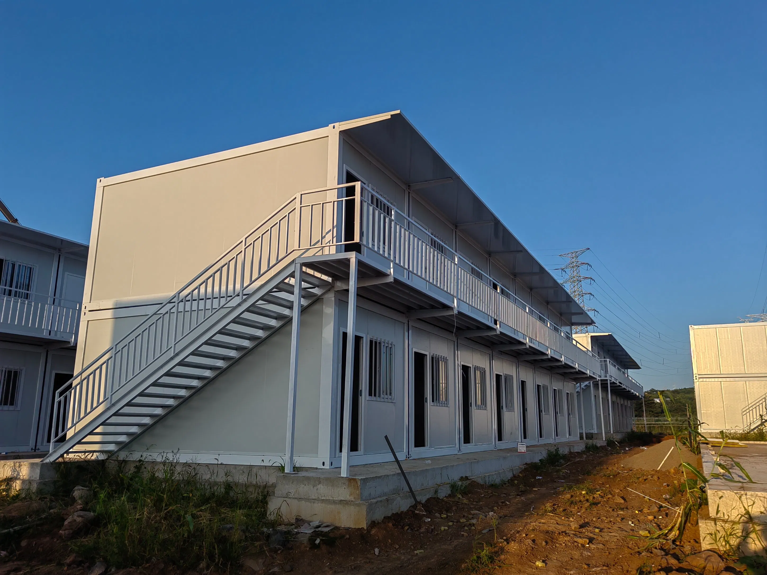Single Storey Prefabricated House Modular Container Dormitory