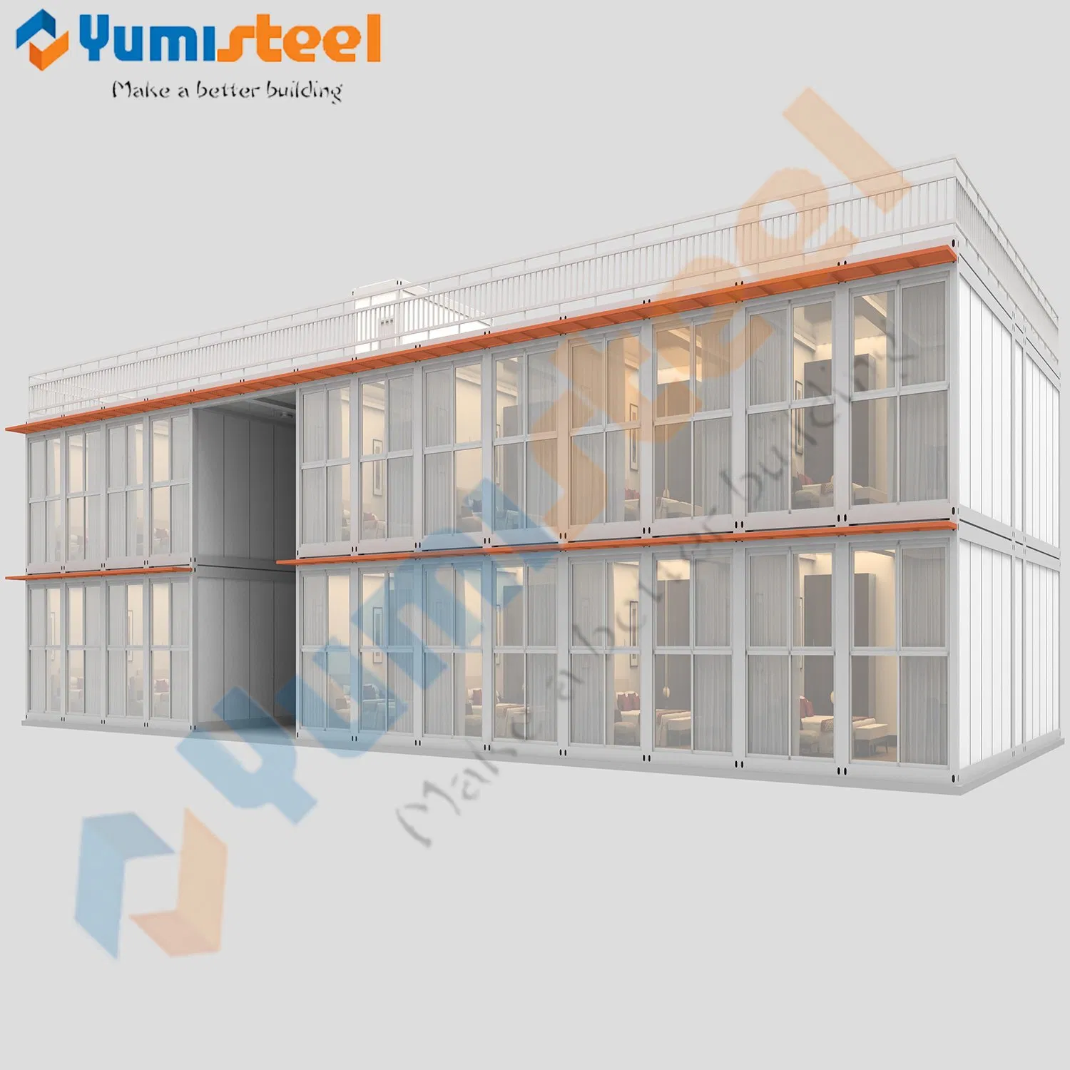 Modern Portable Flat Packed Foldable Container House for Office/Dormitory/Hotels/Prefabricated Villa House