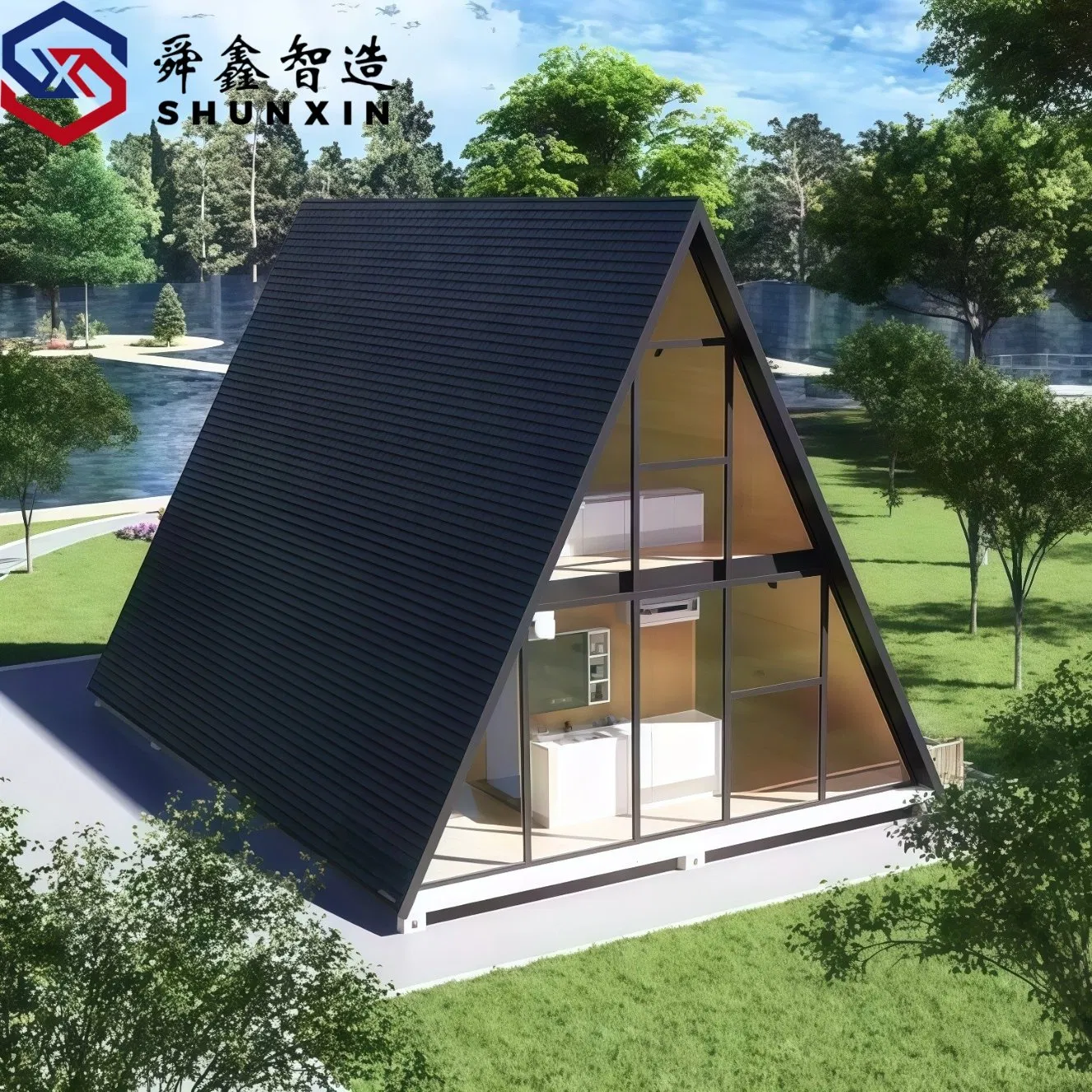 Modular Prefab Tiny Cabin Prefabricated Color Customized Villa House