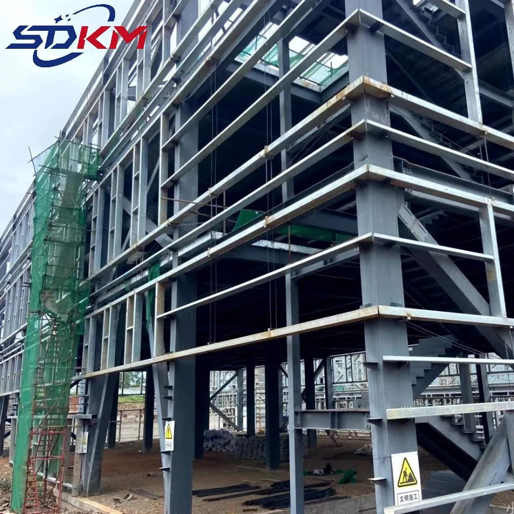 Residential Building Metal Frame Office Building Steel Prefabricated House for Family Steel Prefabricated 2 Storey Commercial Building