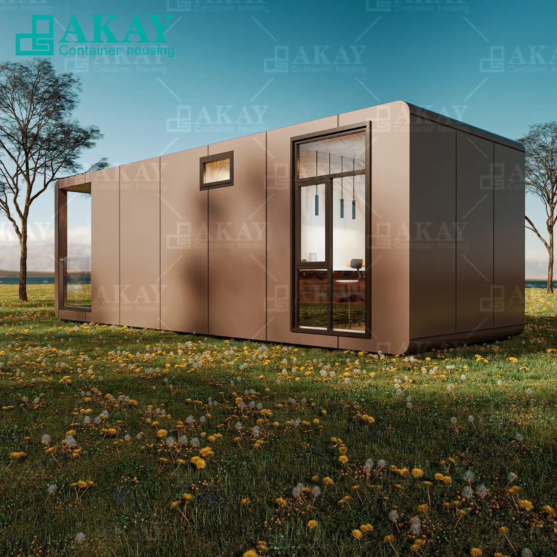 3*9 Apple Warehouse Aluminum Alloy Outer Panel Prefab Container House Prefabricated-Building