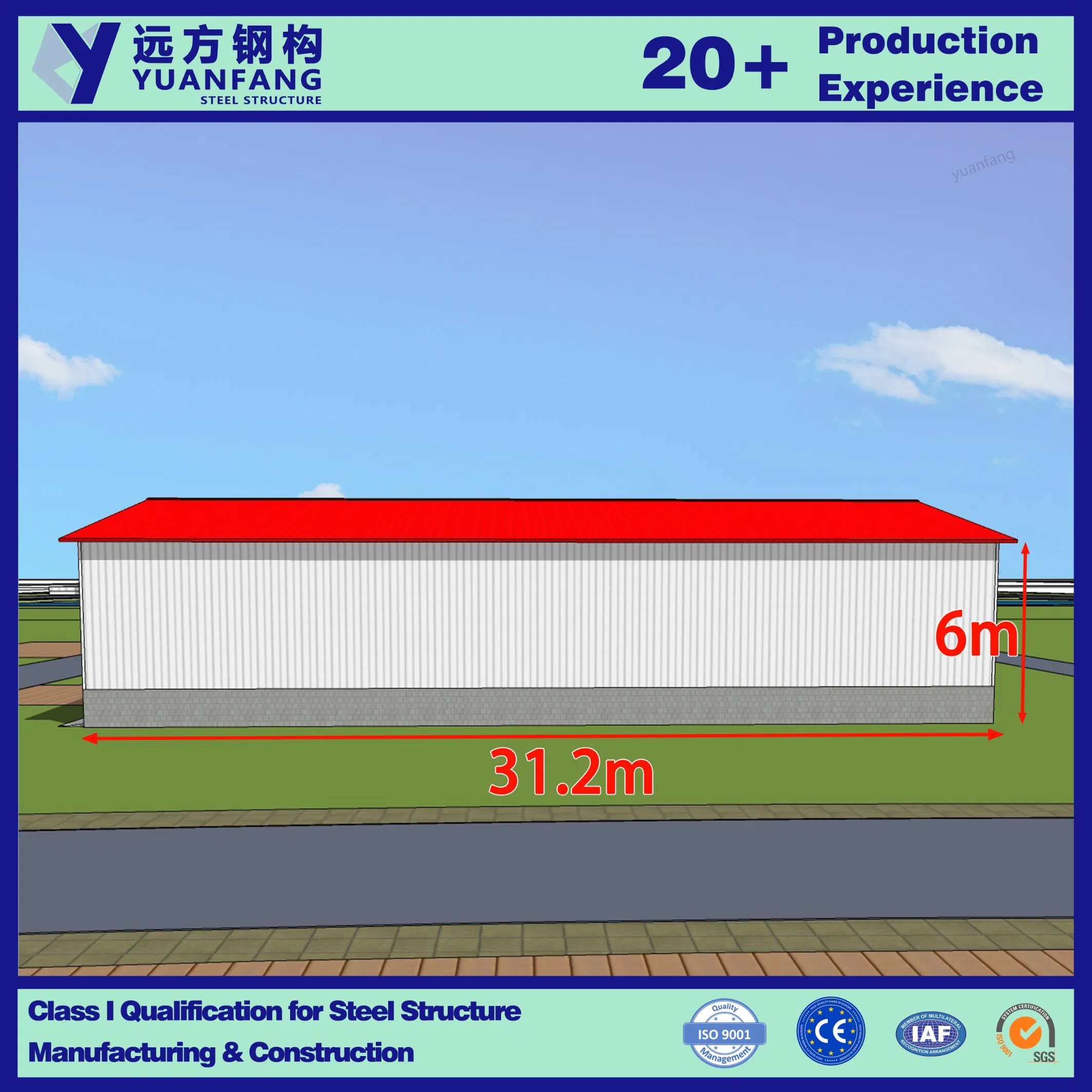 Prefabricated Modern China Modular Homes Prefab House of Steel Structure Featured Warehouse