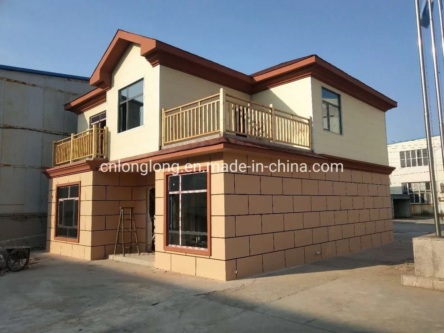 Luxury Comfortable Prefab House Quick Assemable Light Steel Villa Prefabricated Light Gauge Steel Frame House