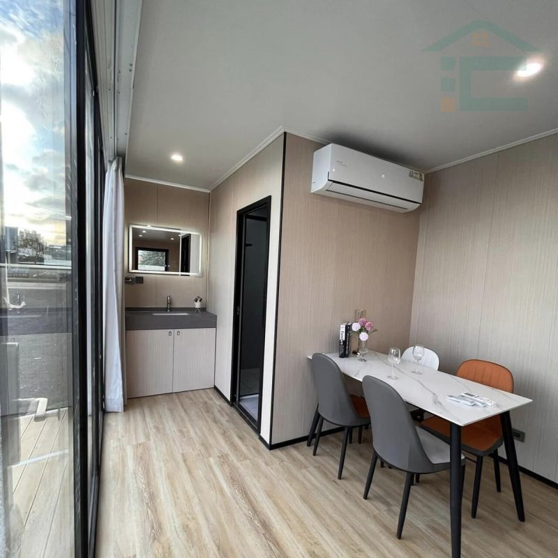 Modular Fireproof Steel Mobile Prefabricated Apple Capsule House for Camping Sites