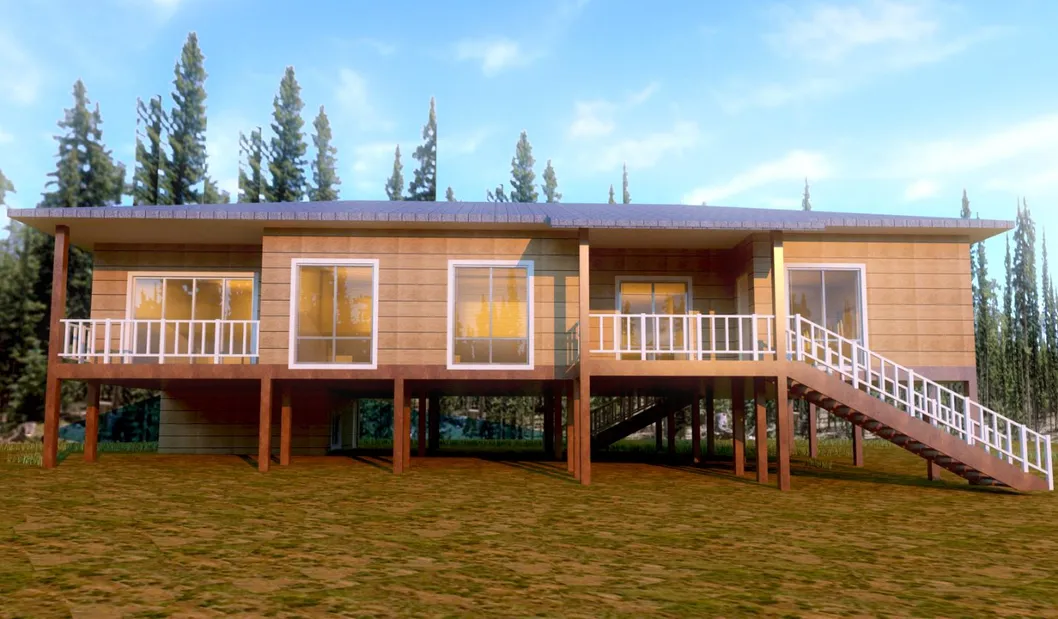 Prefab House External View