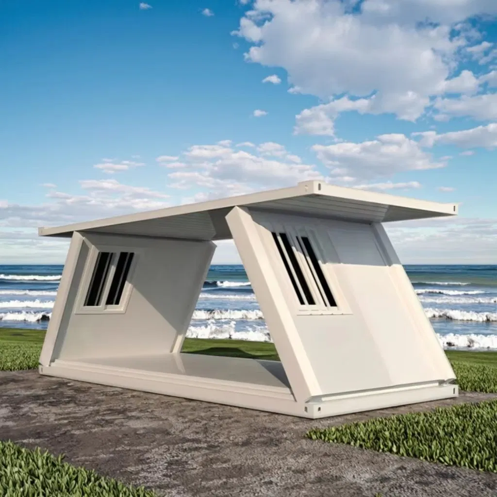 Prefab Folding House Prefabricated Double Storey Portable Foldable Flat Pack Container House
